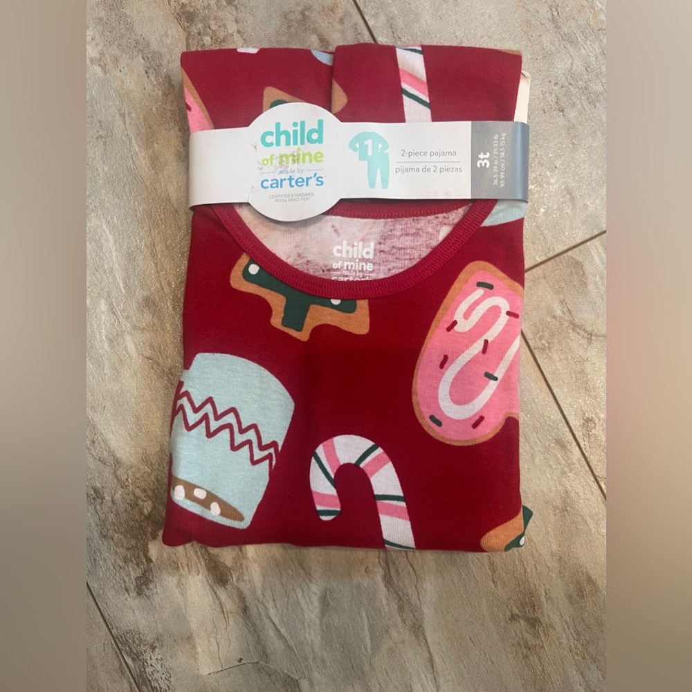 Child of Mine by Carter's Red Holiday Pajama Set